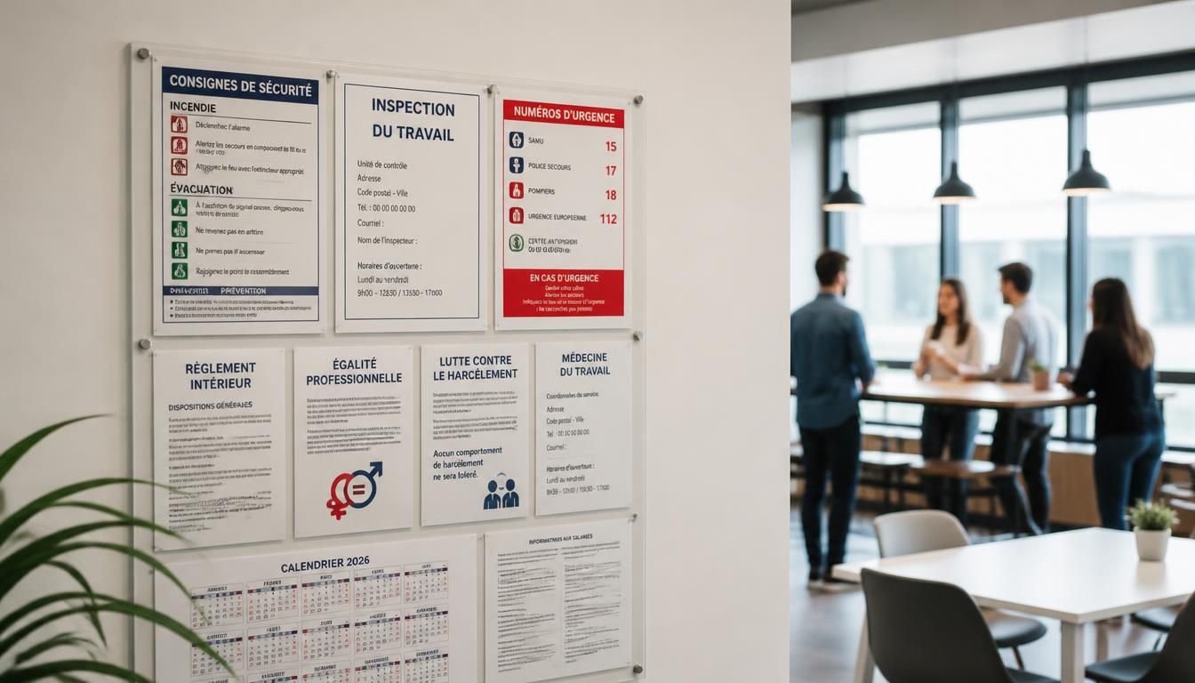 Affichage obligatoire en entreprise : les règles en 2026